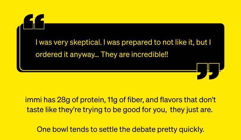 One bowl tends to settle the debate pretty quickly. 