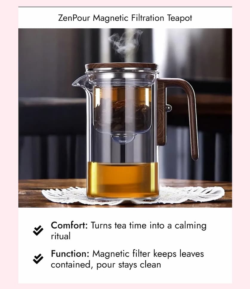 ZenPour   Magnetic   Filtration   Teapot