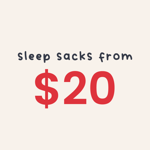 sleep sacks from $20