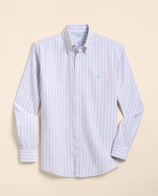 Image of Stretch Cotton Non-Iron Oxford Polo