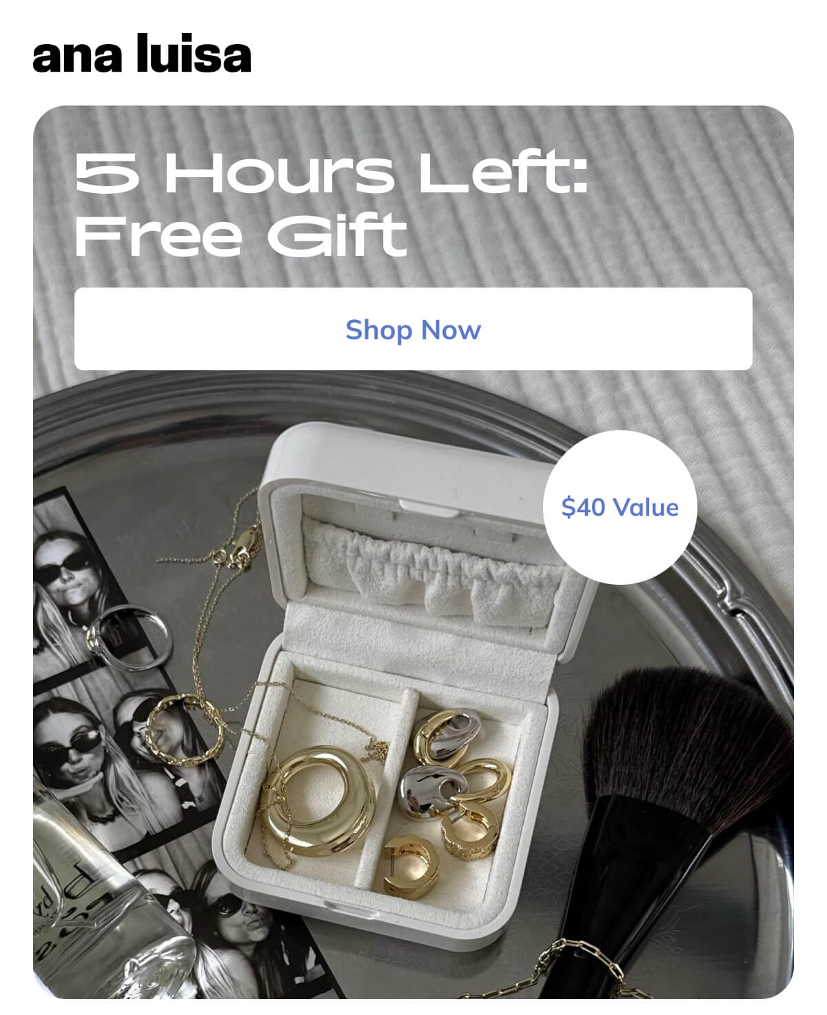 5 hours left - free gift
