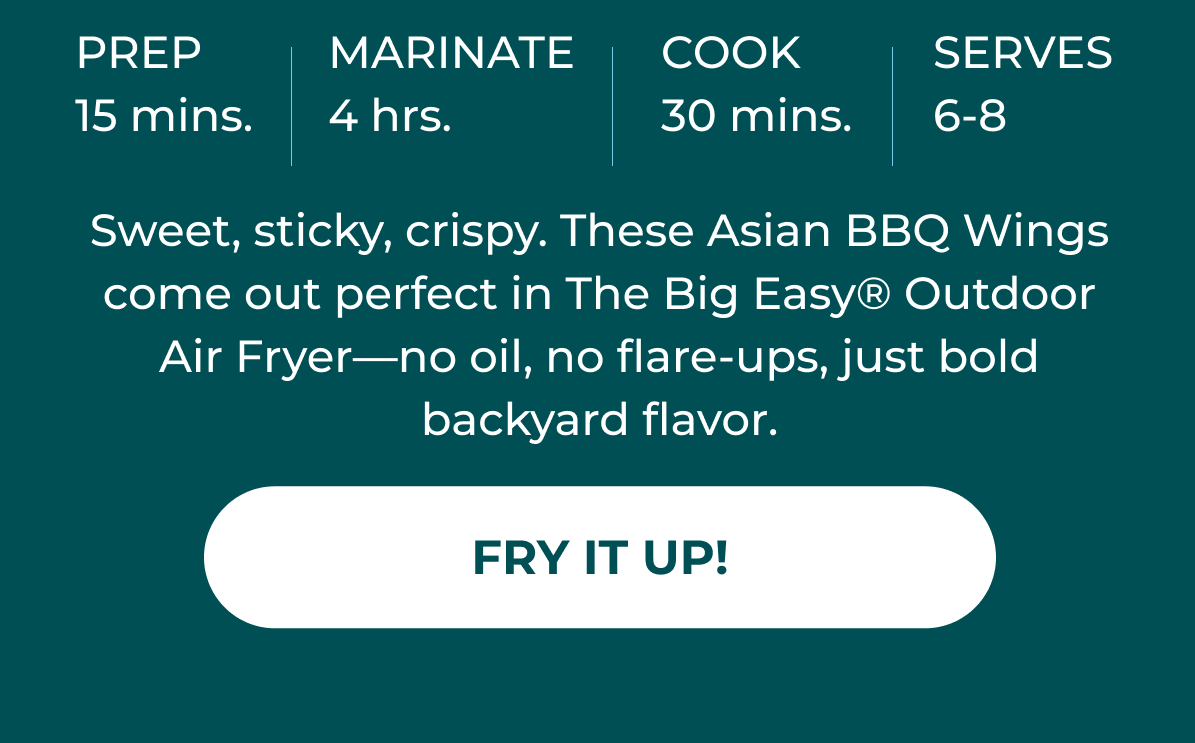 Sweet, sticky, crispy.