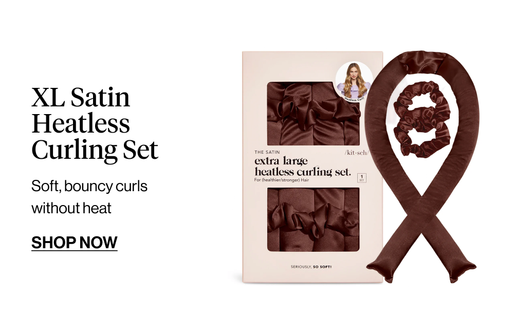 XL Satin Heatless Curling Set  Soft, bouncy curls without heat