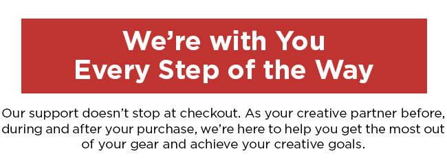 We're with you every step of the way