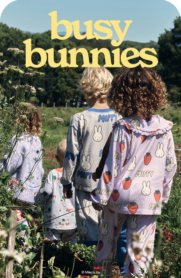 Busy bunnies. Shop now.