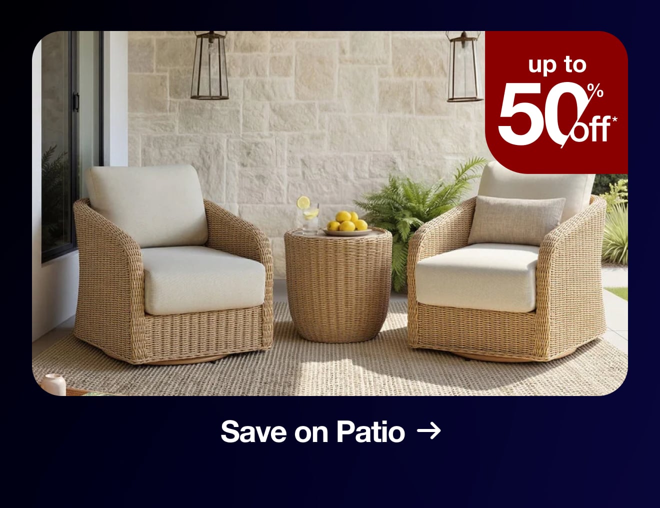 Save on Patio Furniture