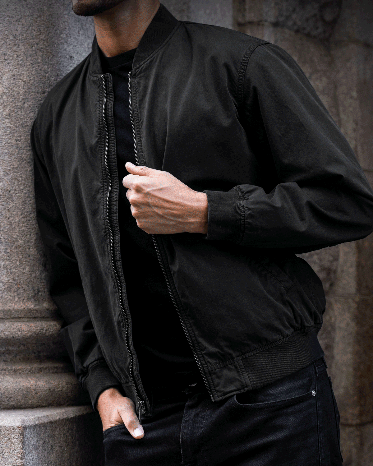 Alpha M Bomber Jacket and Court Sneaker