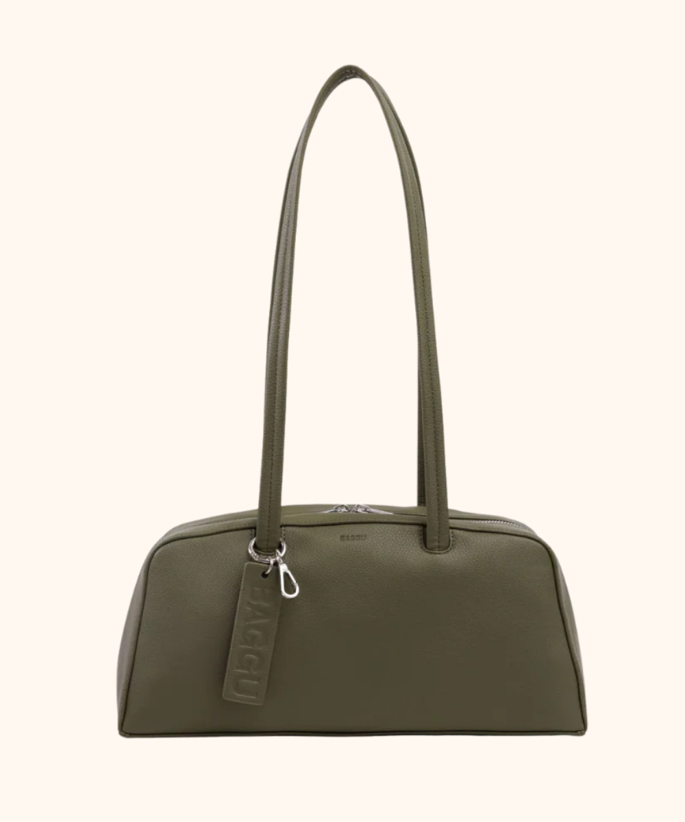 Recycled Leather Bowler Bag