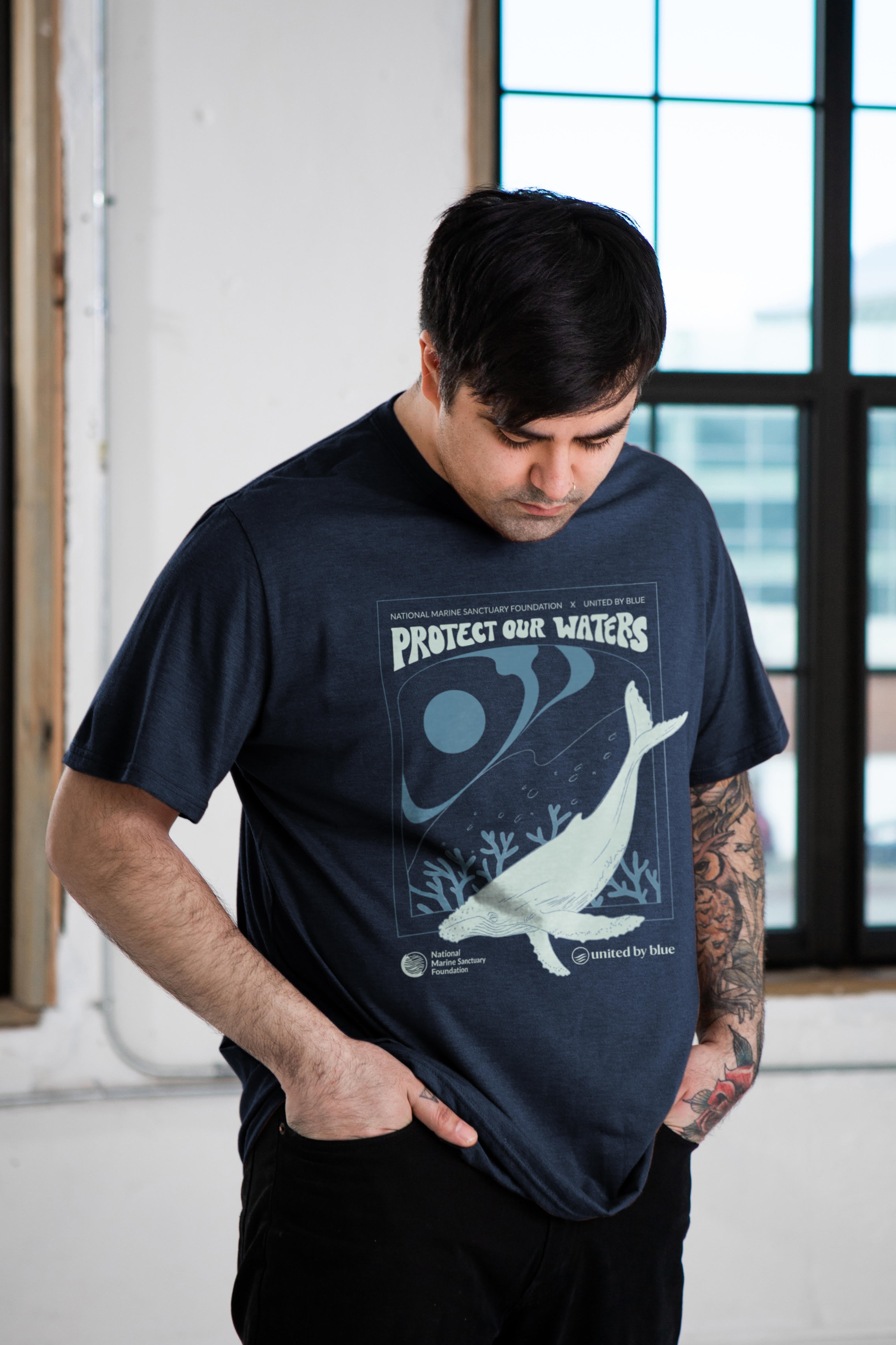 Image of NMSF x UBB Protect Our Waters - Biodegradable Graphic Tee - (All-gender)