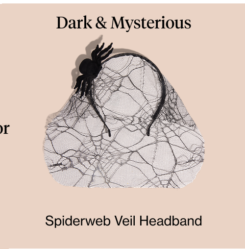 Spiderweb Veil Headband