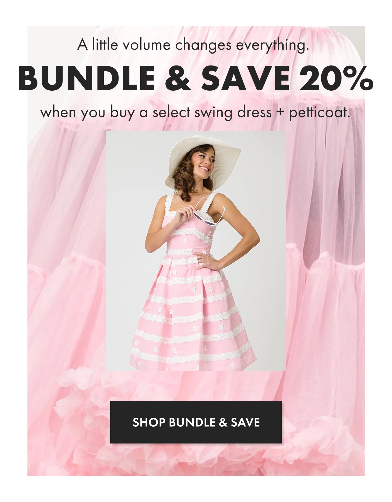 Bundle & Save 20% with a dress + petticoat