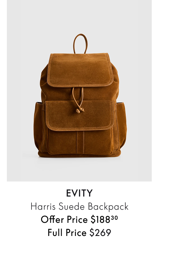 EVITY Harris Suede Backpack