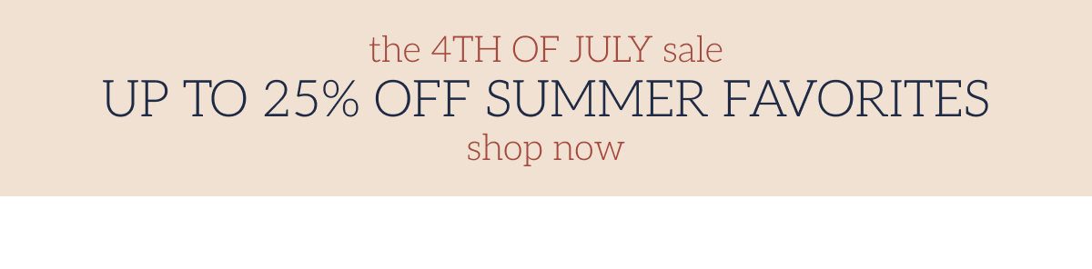 Summer favorites sale banner