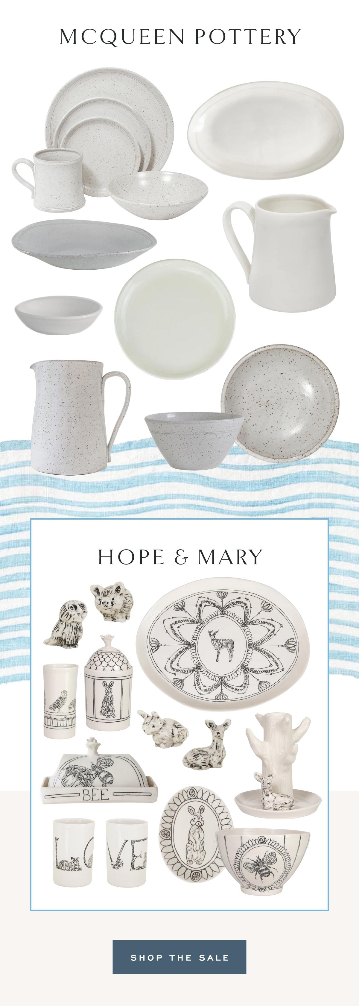 McQueen Pottery Hope & Mary