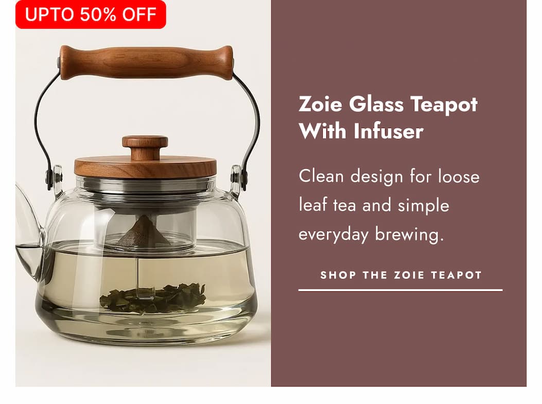 Zoie   Glass   Teapot   with   Infuser