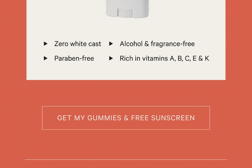 get your gummies and free sunscreen