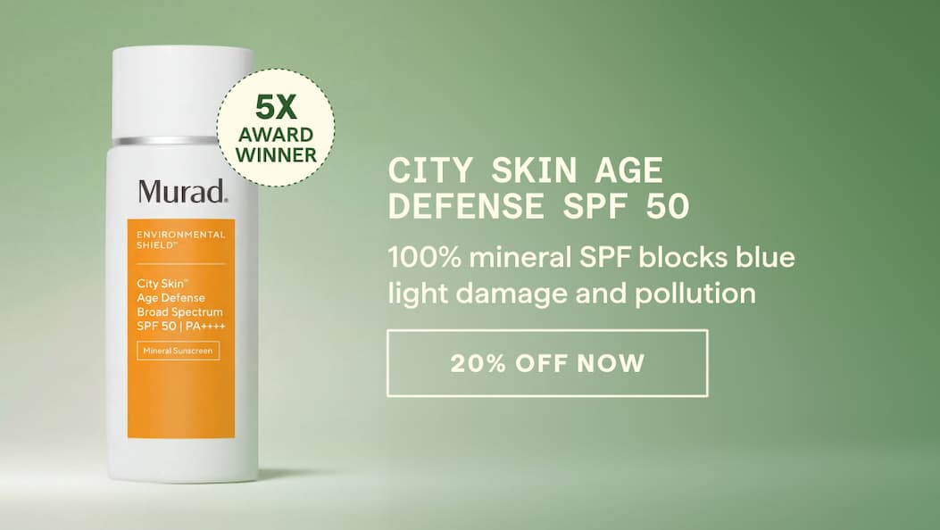 City Skin Age Defense Broad Spectrum SPF 50 - Code: ESHIELD20