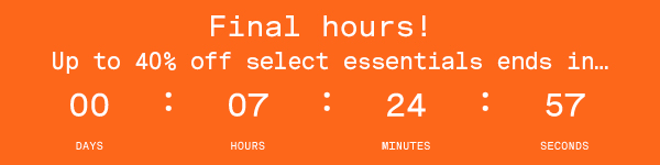 Up To 40% Off Select Essentials Almost Gone!