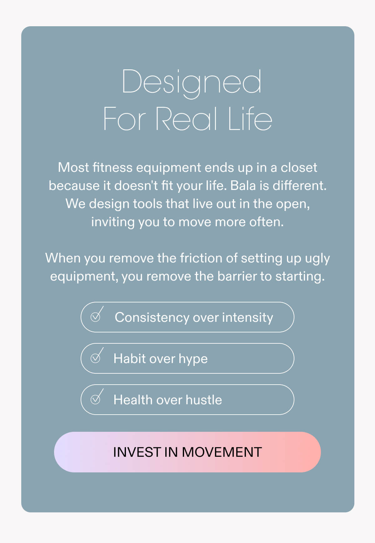 &nbsp;designed for real life