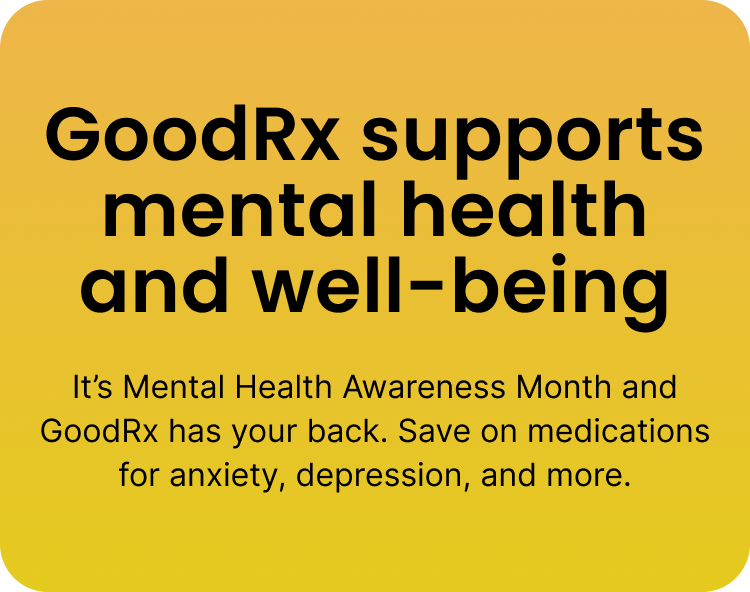 GoodRx supports your mental health and well-being