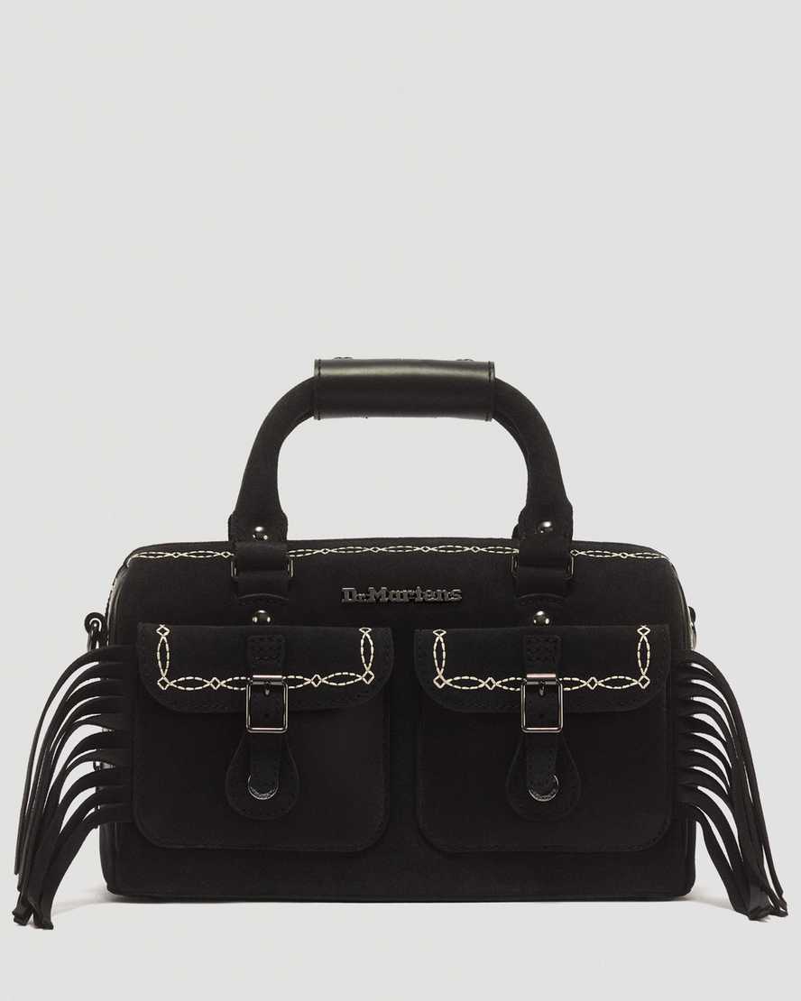Image of Top Handle Desert Rodeo Leather & Suede Bag