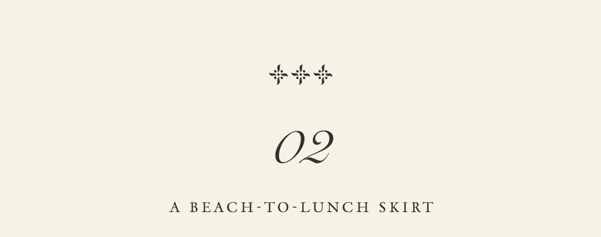 02: A Beach-To-Lunch Skirt