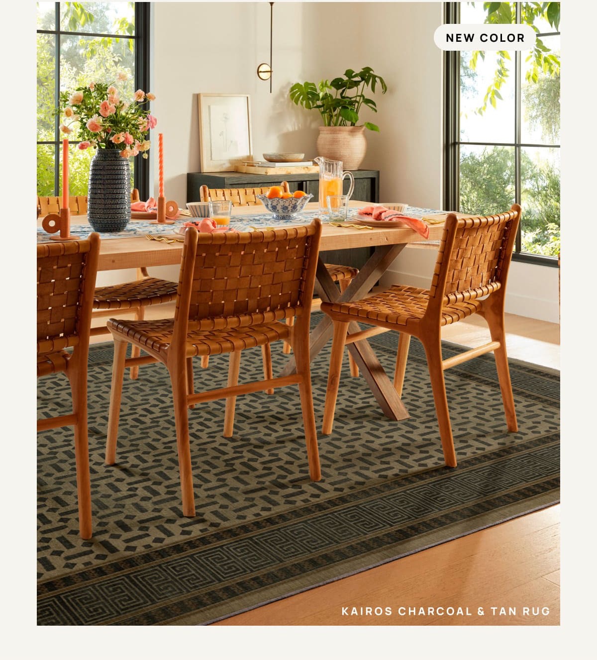 Kairos Charcoal & Tan Rug 