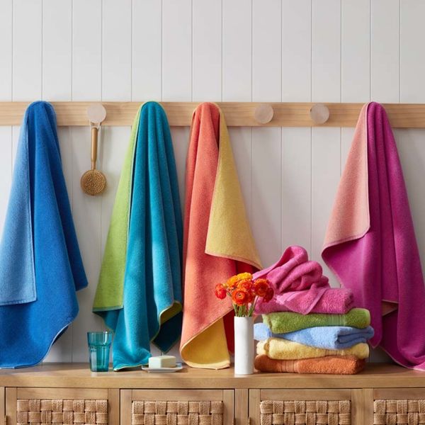The Company Store Company Cotton Reversible Solid Bath Towel 