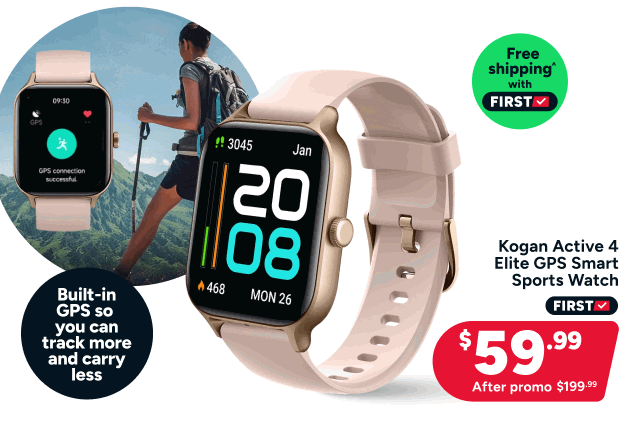 Kogan Active 4 Elite GPS Smart Sports Watch
