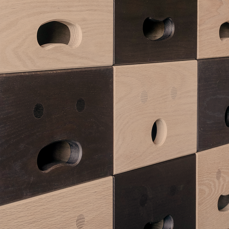 Keeps Off-Cuts: Apple Box Exhibit