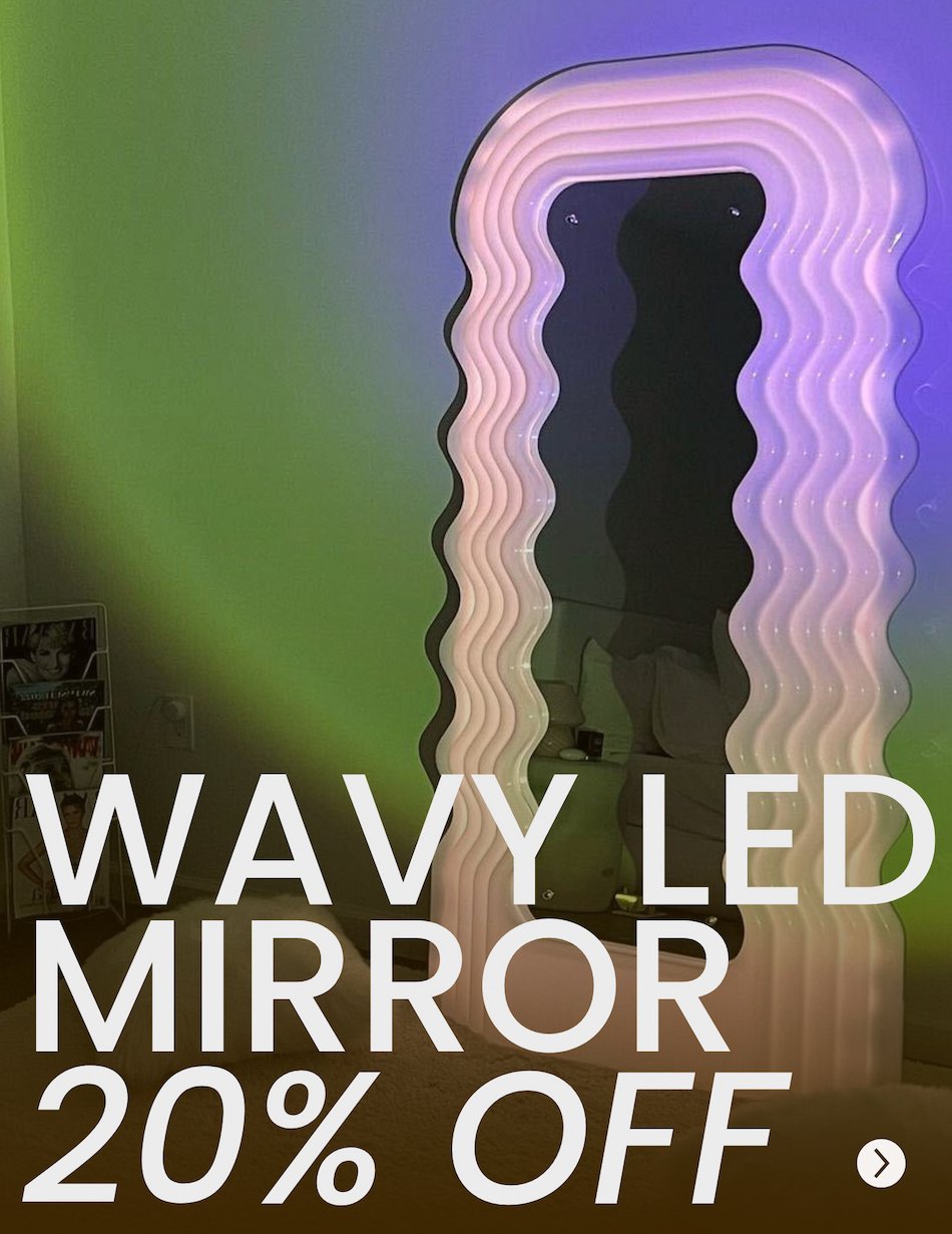 Wavy LED MIrror