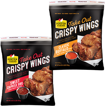 Foster Farms Buffalo and/or Chipotle BBQ Take Out Crispy Wings