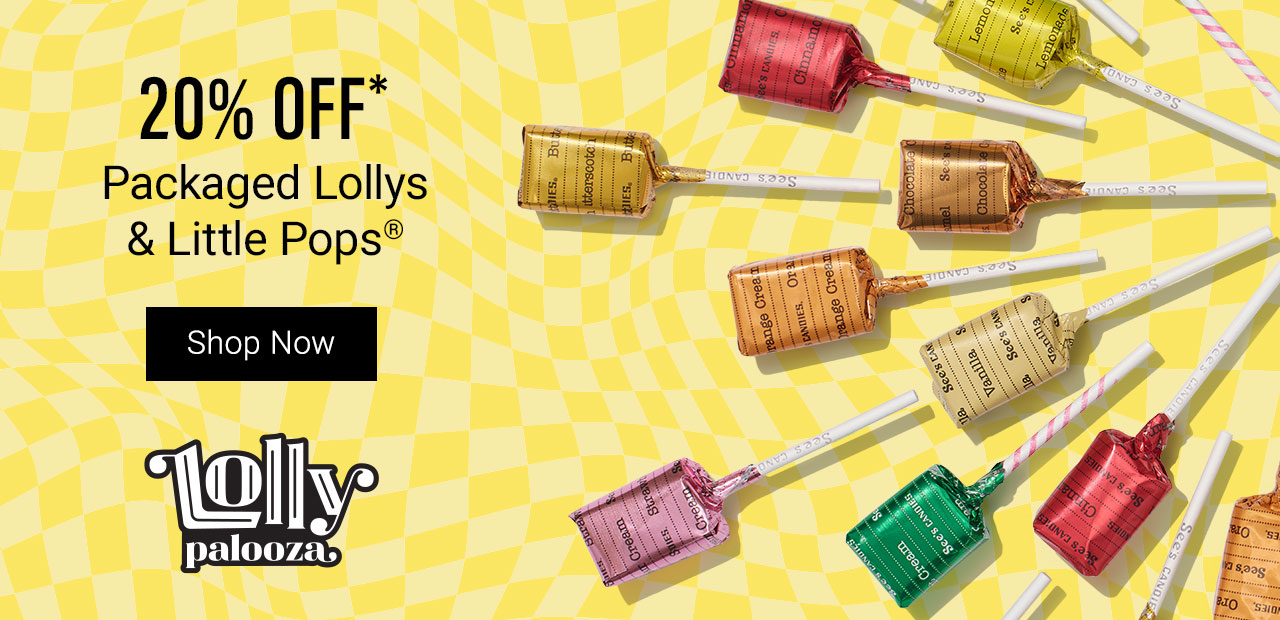 20% Off* Packaged Lollys & Little Pops&reg; - Shop Now