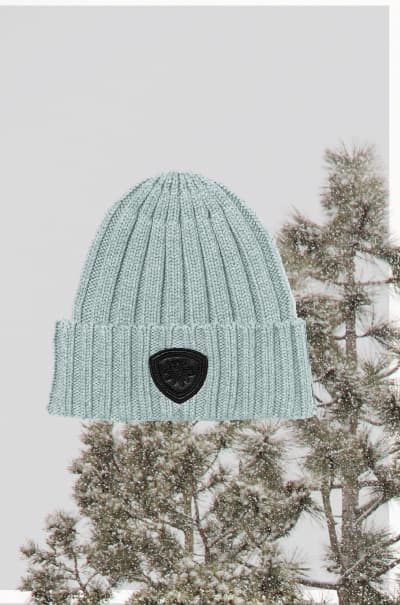 Adel Rib Beanie in Silver Blue