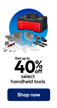 Get up to 40% off select handheld tools