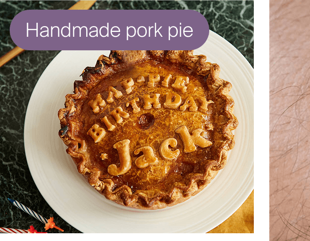Large 'Happie Birthday' Pork Pie Personalised