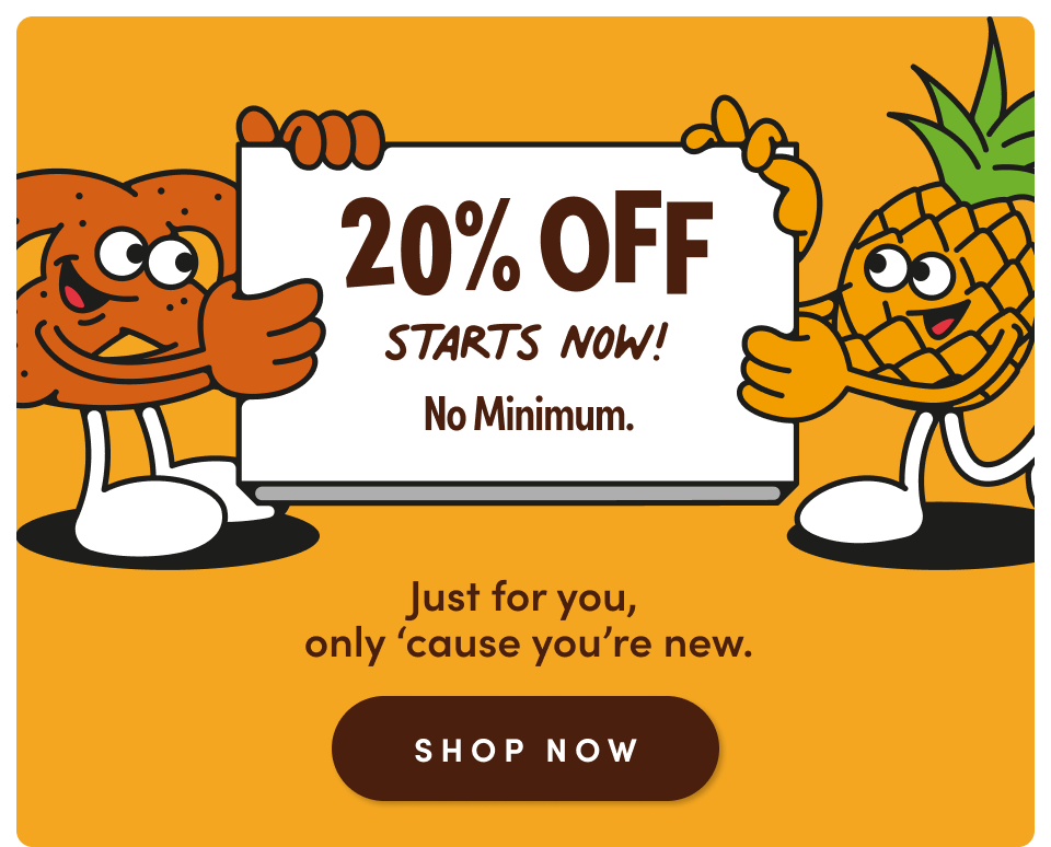 20% Off Starts Now! No Minimum