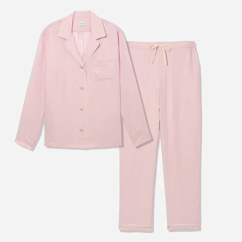 Tencel Ticking Stripe Long PJ Set