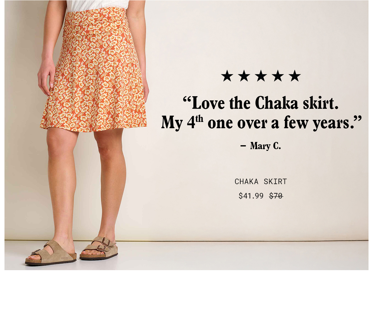 Was: $70 Now: $41.99 "Love the Chaka skirt. My 4th one over a few years." - Mary C.