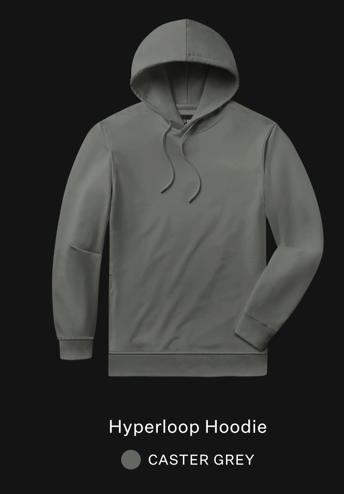 Hyperloop Hoodie - Caster Grey