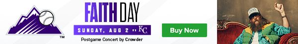 Faith Day featuring a postgame concert by Crowder, Sunday, August 2 versus Kansas City Royals. Get tickets.