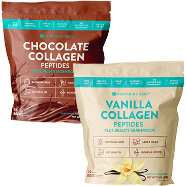 Further Food Grass-Fed Collagen Peptides Powder Plus Mushroom, 56 Servings