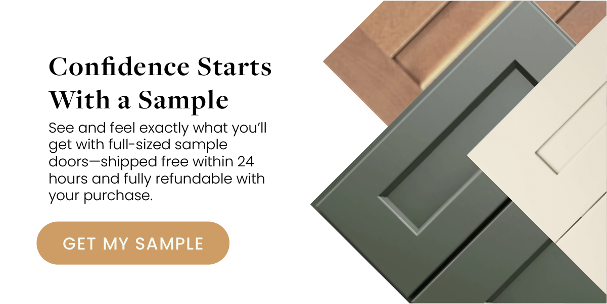Sample doors in various colors
