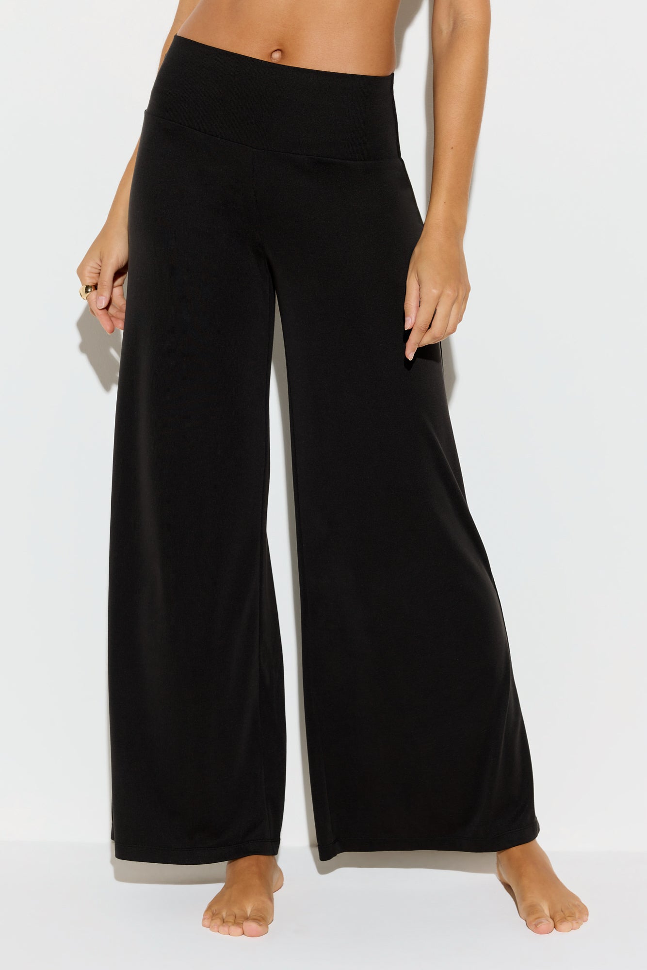 Image of Zen Rib Journey Wide Leg Pant