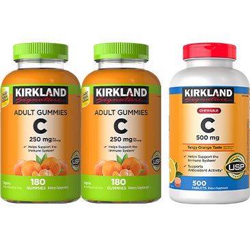 Kirkland Signature Chewable Vitamin C Tablets or Vitamin C Adult Gummies