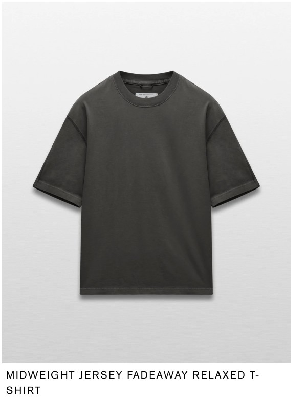 Midweight Jersey Fadeaway Relaxed T-Shirt
