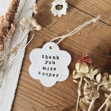 Teacher Thank You Keepsake, Personalised Thank Your Teacher Gift, End Of Term Present