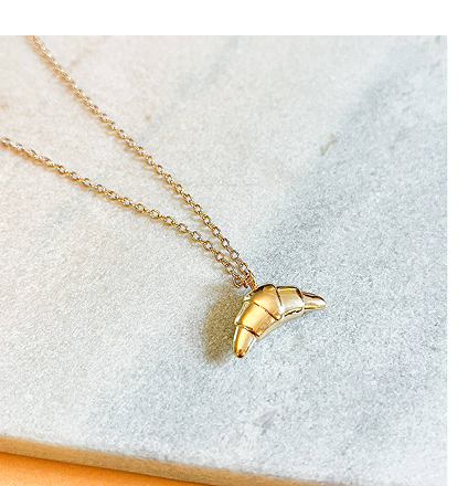 Croissant Charm Necklace