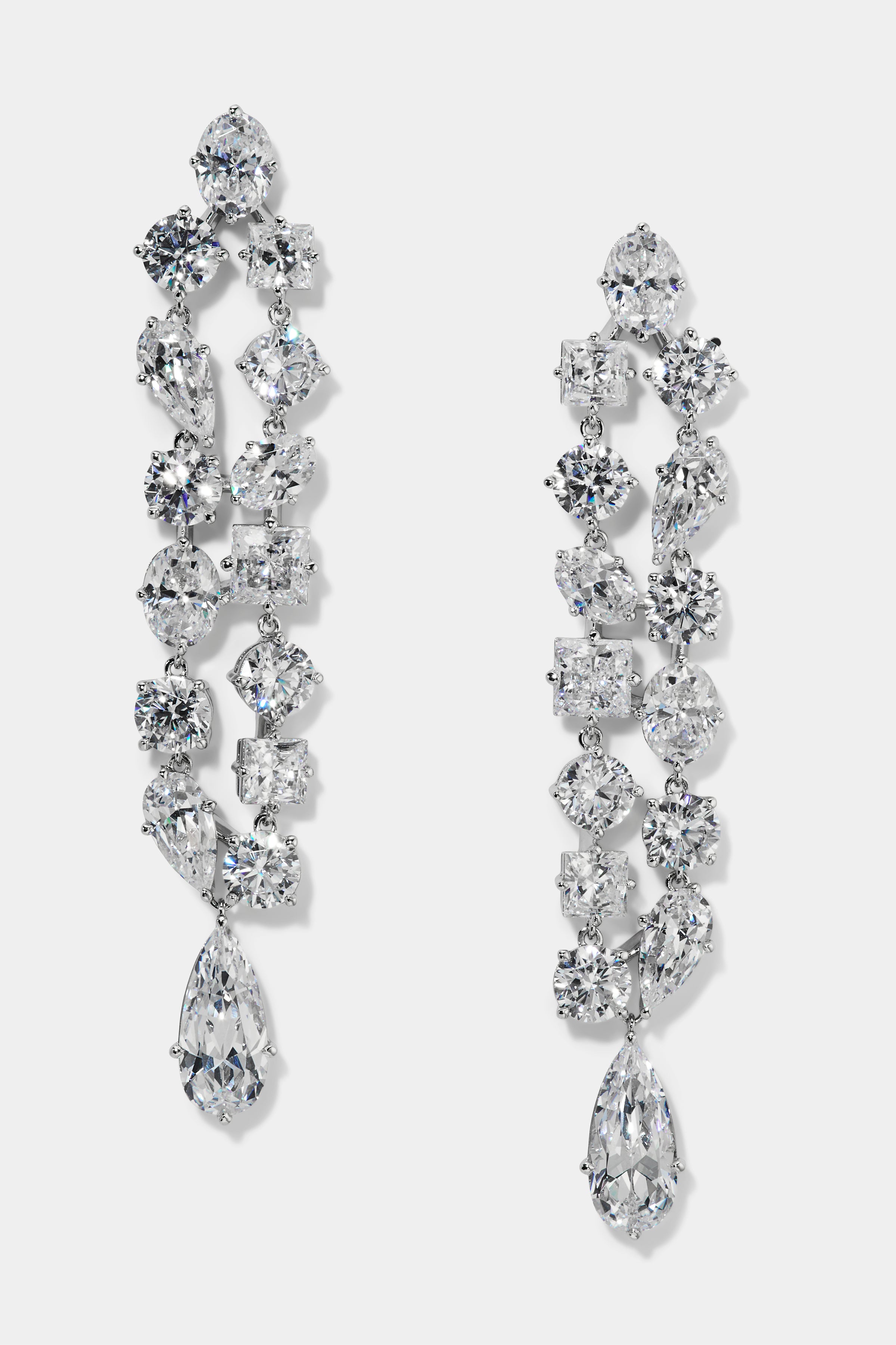 Image of RIVIERA DOUBLE LINEAR EARRINGS