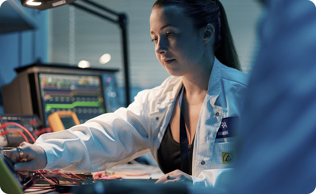 Person in a lab